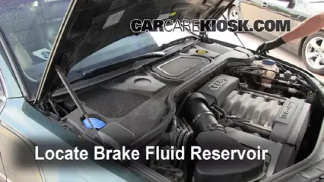 2004 Audi A8 Quattro L 4.2L V8 Brake Fluid Check Fluid Level